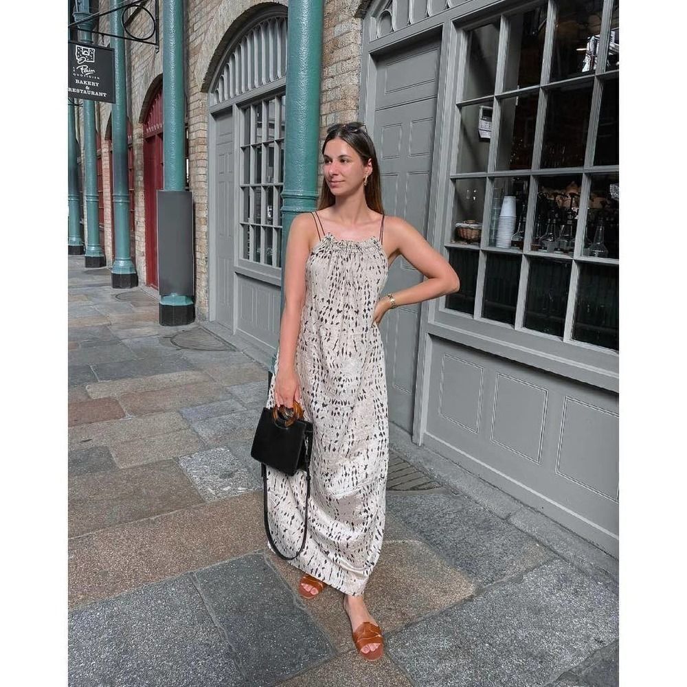 H&M Lyocell Blend Dress Long Blogger Fav New Lined - Picture 7 of 7